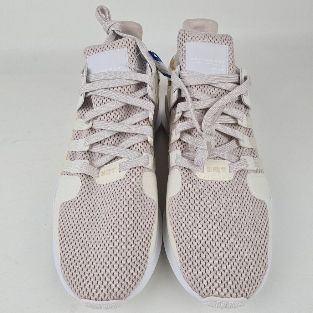 Adidas Men's Equipment Support ADV Running Sneakers White Yellow SZ 10.5 - Picture 4 of 12